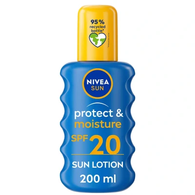 Image of NIVEA Sun Protect &amp; Moisture Cream Spray SPF20 200ml