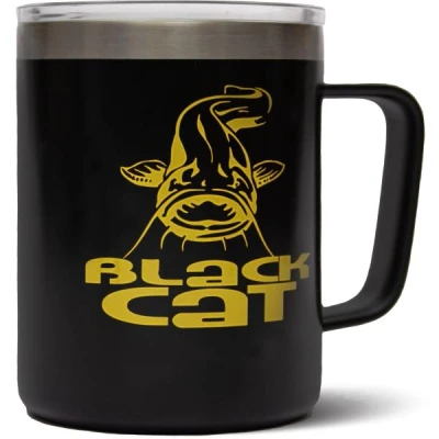 Image of Black Cat Stainless Steel Thermal Mug Thermo flask