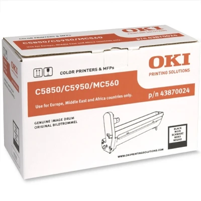 Image of OKI C5950n 43870024 black drum (original OKI)
