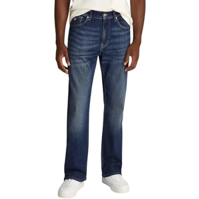 Image of Tommy Jeans RYAN Straight leg jeans, Men&#039;s, Size: 27x32, Denim dark