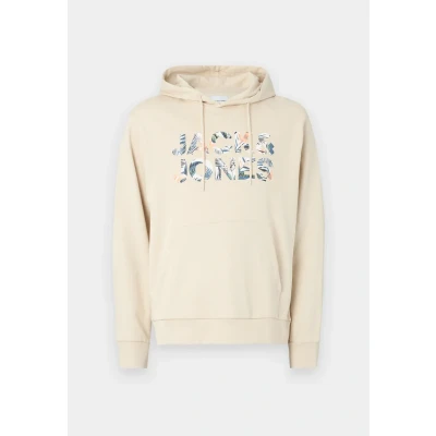 Image of Jack &amp; Jones Jjebryan CORP LOGO HOOD Sweatshirt, Men&#039;s, Size: Large, Moonbeam