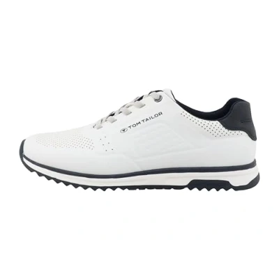 Image of TOM TAILOR Men&#039;s 9580050001 Sneaker, White, 8 UK