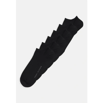 Image of Tommy Hilfiger MEN Sneaker ECOM 6 PACK Socks, Men&#039;s, Size: 8, Black