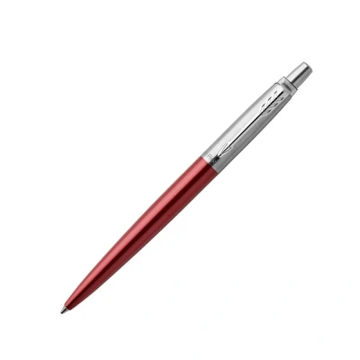 Image of Parker Jotter Ballpoint Pen Kensington Red Medium Point Blue Ink Gift Box