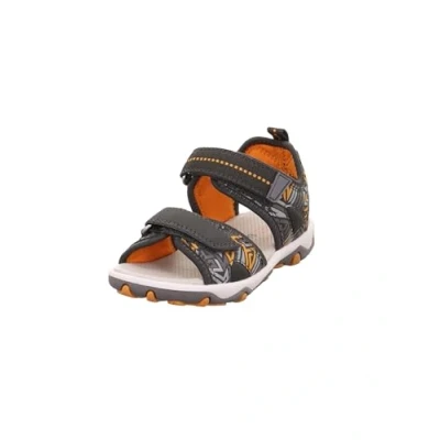 Image of Superfit MIKE 3.0 Walking sandals for kids, Size: 2.5/3, Grau/orange Imitation leather/ textile
