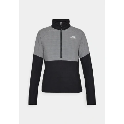 Image of The North Face Glacier Heavyweight 1/2 ZIP Fleece jumper, Women&#039;s, Size: XS, Black/smoked pearl/anthracite grey