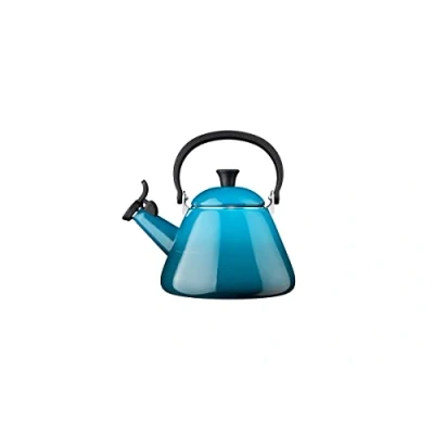 Image of Le Creuset Whistling kettle Kone Deap Teal 1.6 liters induction suitable .
