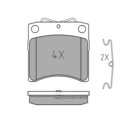 Image of brake Pad Set, disc MEYLE 025 206 5217