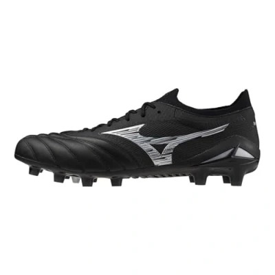 Image of Mizuno MORELIA NEO IV BETA JAPAN Football Shoes Black/galaxy silver/black Women/Men Size 8,5