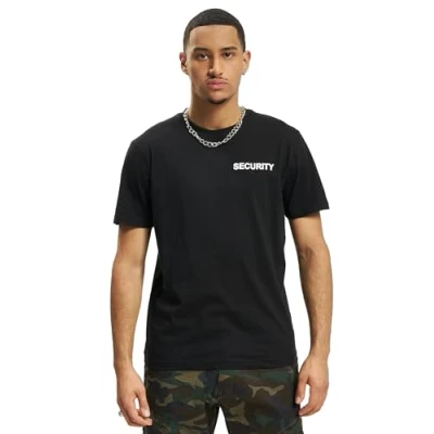 Image of Brandit Security Print Tshirt, Men&#039;s, Size: Small, Black