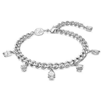 Image of Swarovski Dextera Mixed CUTS Bracelet, Women&#039;s, Size: Medium, Silver