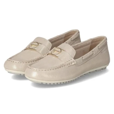 Image of Tamaris Boat shoes, Women&#039;s, Size: 8, Champagne Leather
