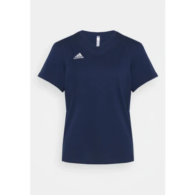 Image of adidas Performance Entrada Basic Tshirt, Women&#039;s, Size: XS, Team navy blue