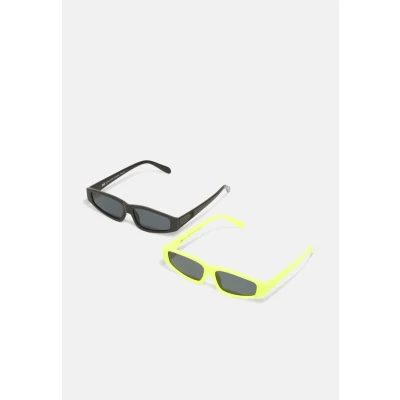Image of Urban Classics Sunglasses Lefkada Unisex 2 PACK Sunglasses, Men&#039;s, Size: One Size, Neonyellow/black