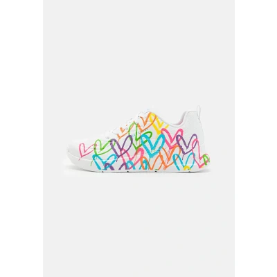 Image of Skechers Sport UNO LITE Trainers white/multicoloured, Women&#039;s, Size: 4.5, White/multi coloured High quality imitation leather
