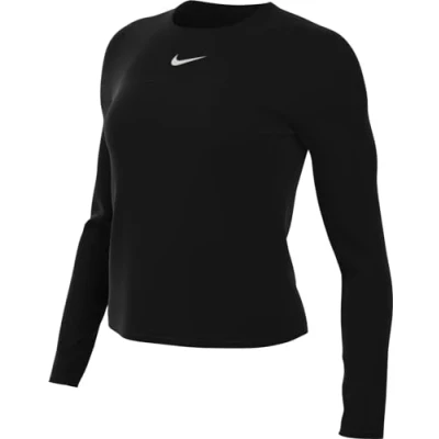 Image of Nike Performance Swift Long sleeved top, Women&#039;s, Size: XL, Black/(reflective silv)