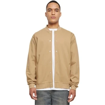 Image of Urban Classics Ultra Heavy Solid College Bomber Jacket, Men&#039;s, Size: Medium, Warmsand