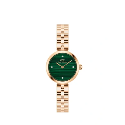 Image of Daniel Wellington ELAN Lumine Malachite Watch, Women&#039;s, Size: One Size, Rose gold