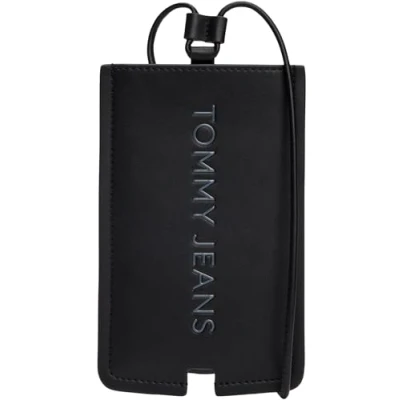 Image of Tommy Jeans MUST Phone Pouch case, Women&#039;s, Size: One Size, Black