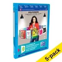 Image of Elba Polyvision File with 4 Rings, blue 20 mm