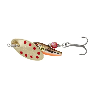 Image of Savage Gear Sticklebait Spinner Minnow Gold Red 7.3g