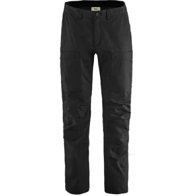 Image of FJALLRAVEN 12200164 550 Abisko Hybrid Trail TRS M Pants Men&#039;s Black Size 54/R