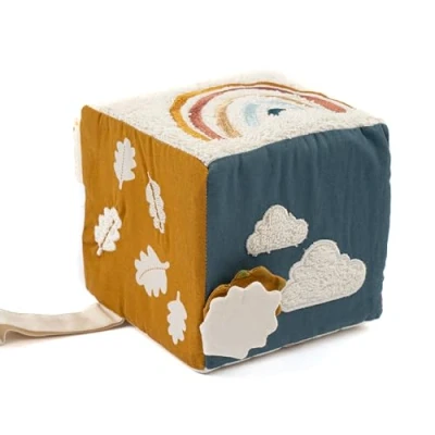 Image of Fabelab CUBE Cuddly toy for kids, Size: One Size, Multi colours
