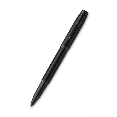 Image of Parker IM Rollerball Pen Matte Black with Trim Fine Point Ink Refill Gift Box