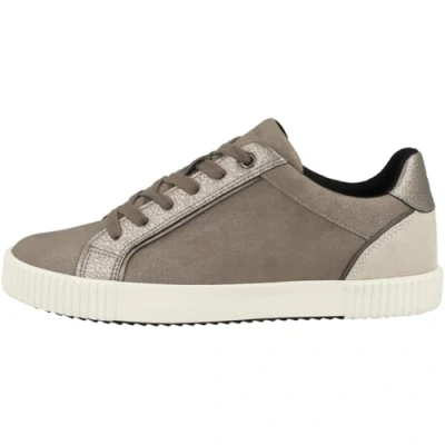 Image of Geox Blomiee Trainers, Women&#039;s, Size: 2.5, Light taupe leather and imitation