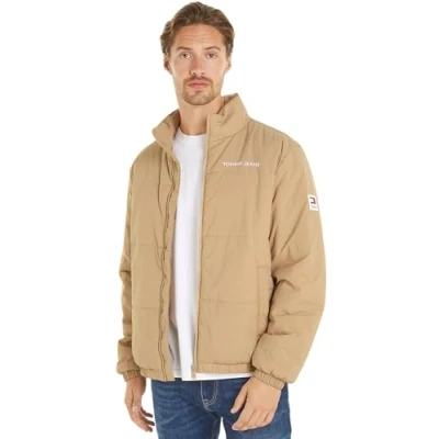 Image of Tommy Jeans Essential Quilted Jacket Light jacket, Men&#039;s, Size: 52, Gentle gold
