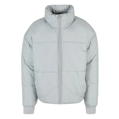 Image of Urban Classics BIG Puffer Winter jacket, Men&#039;s, Size: 5XL, Lightasphalt