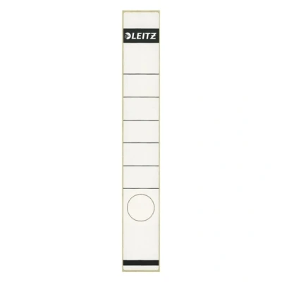 Image of Esselte Leitz Spine Labels Self Adhesive Paper Long Narrow Pack of 10 White