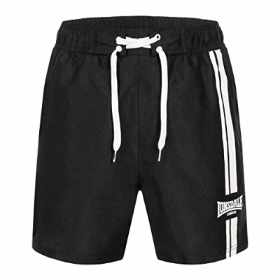 Image of Lonsdale Dalnessie Swimming shorts, Men&#039;s, Size: Large, Black white