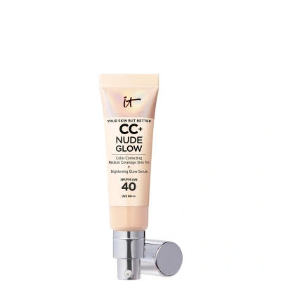 Image of IT Cosmetics CC+ and Nude Glow Lightweight Foundation Serum with SPF40 32ml (Various Shades) Light