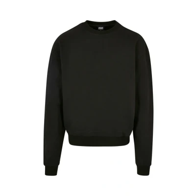 Image of Urban Classics Ultra Heavy CREW Sweatshirt, Men&#039;s, Size: 3XL, Black