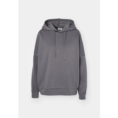 Image of Noisy May Nmalden Loose Hoodie Hoodie, Women&#039;s, Size: 8, Charcoal gray