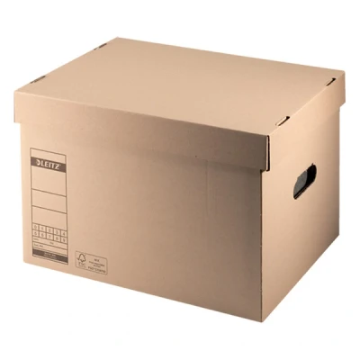 Image of Leitz 28 x 44 33.5 cm Premium Archiving and Transportation Box, Brown