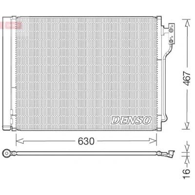Image of Condenser, air conditioning DENSO DCN05031