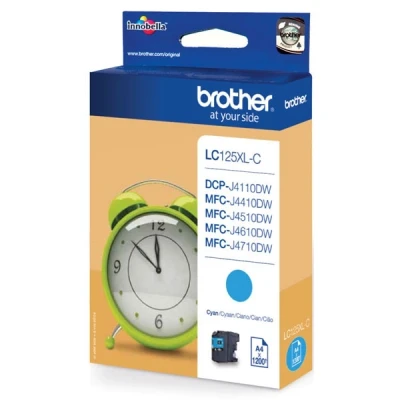 Image of Original Brother Ink Cartridge Cyan (LC 125XLC)