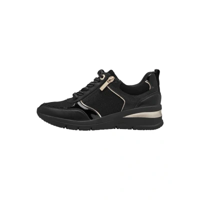 Image of Tamaris Trainers, Women&#039;s, Size: 5, Black gold shoes