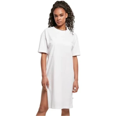 Image of Urban Classics SLIT TEE Jersey dress, Women&#039;s, Size: XL, White