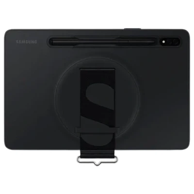Image of Samsung TPU Back Cover With Strap Black Galaxy Tab S7/S8