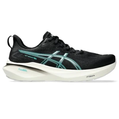 Image of Asics GT2000 13 Road running shoes, Men&#039;s, Size: 7, Black/wave teal Textile/synthetics