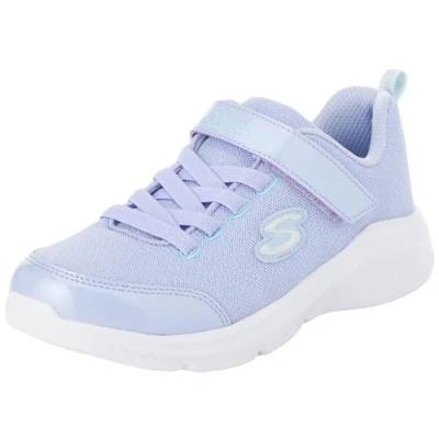 Image of Skechers SOLE Swifters Running Sweet Trainers for kids, Size: 10.5K, Lavender sparkle/turquoise Imitation leather/ textile