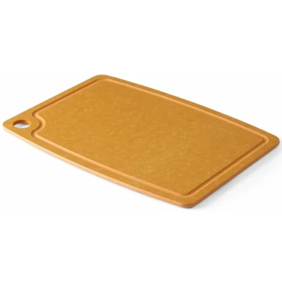 Image of Hendi Cutting board non slip dishwasher safe brown wood fiber 37 x 27, 5 cm