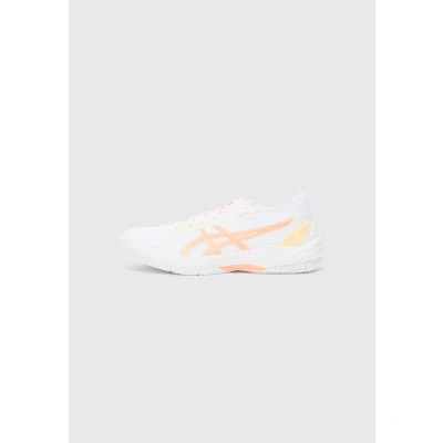 Image of Asics GEL TASK 4 Handball shoes, Women&#039;s, Size: 6, White/vivid coral shoes