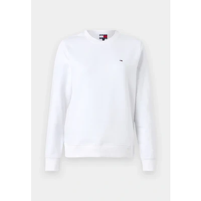 Image of Tommy Jeans Women&#039;s Pullover Sweatshirt, White (White), XXS