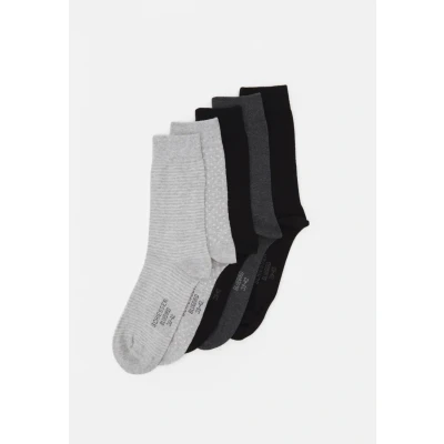Image of Schiesser STAY Fresh 5 PACK Socks, Women&#039;s, Size: 5.5 8, Grey melange