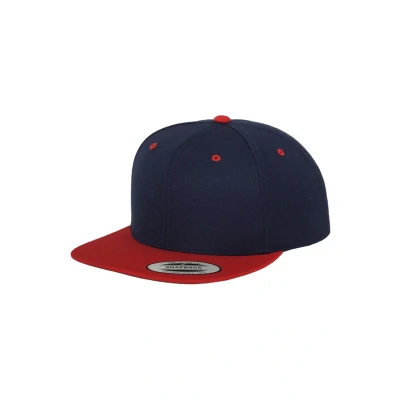 Image of Flexfit Classic Snapback 2TONE Cap, Size: One Size, Navy/red