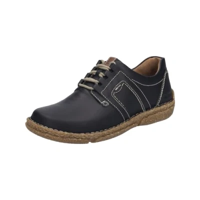 Image of Josef Seibel Neele 44, Women&#039;s Derby Lace Up Shoes, Black Kombi, 35 EU